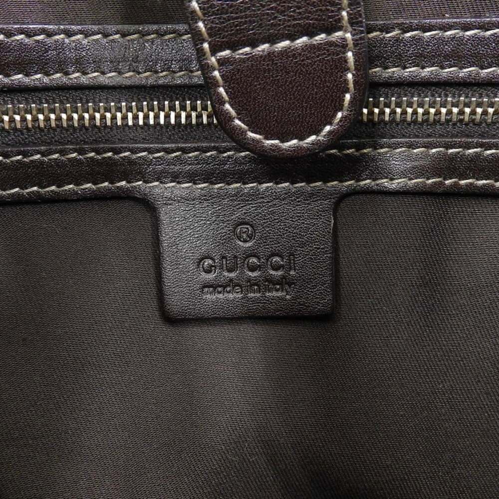 GUCCI Brown Canvas Shoulder Bag - Picture 10 of 10